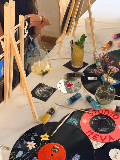 Atelier Paint & Sip DIY : Peinture sur Vinyle – Barcelone 19/05