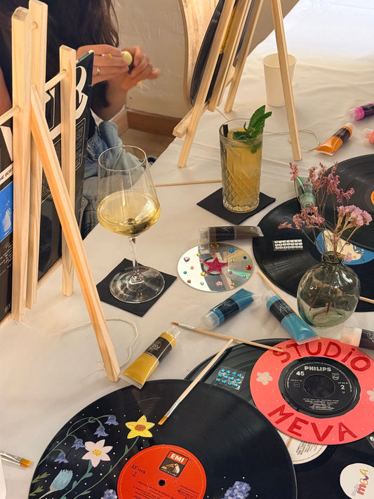 Atelier Paint & Sip DIY : Peinture sur Vinyle – Barcelone 19/05